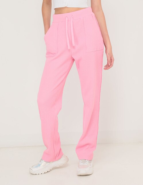 Pants straight Mossimo con jareta para mujer