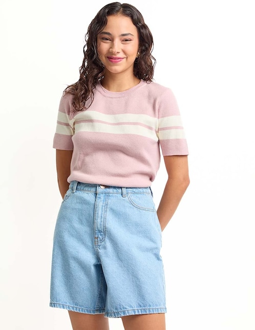 Bermuda de mezclilla para mujer 1