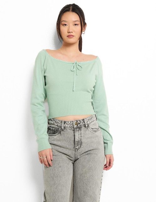 Blusa manga larga para mujer