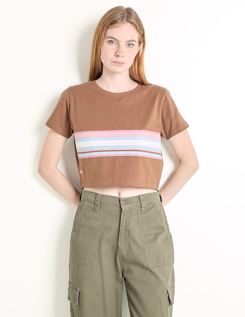 Playera manga corta Mossimo cuello redondo para mujer