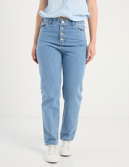 Jeans relaxed mom cintura media Mossimo para mujer