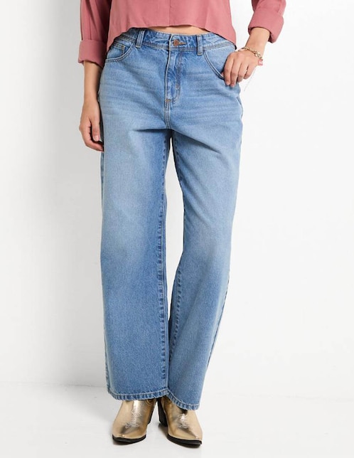 Jeans wide leg para mujer 1