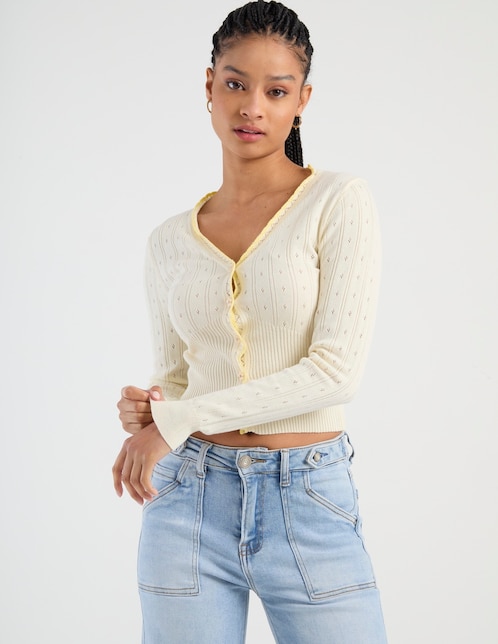 Suéter Mossimo cuello v para mujer