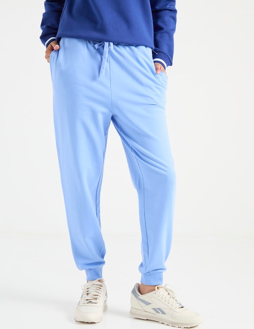 Pants regular con jareta para mujer 1