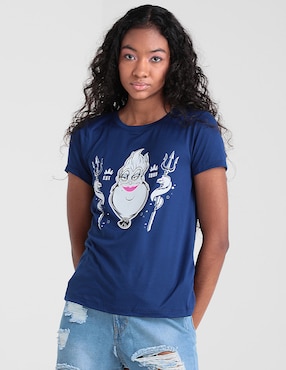 Playera manga corta Disney cuello redondo para mujer