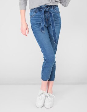 Pantalon jean de De cintura alta para Mujer de COLLUSION | FASHIOLA.mx