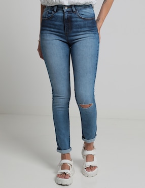 Jeans Skinny Mossimo Corte Cintura Para Mujer