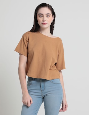 Playera Manga Corta Mossimo Cuello Redondo Para Mujer