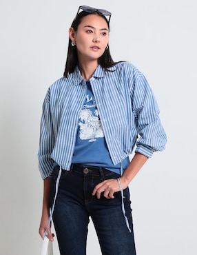 Blusa Mossimo Manga Larga Para Mujer