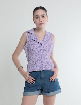 Blusa Mossimo Sin Manga Para Mujer