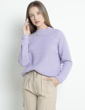 Suéter Mossimo Cuello Redondo Para Mujer