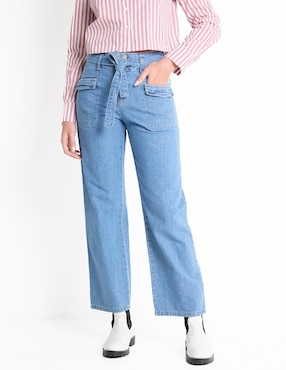 Jeans Amplio Mossimo Corte Cintura Para Mujer