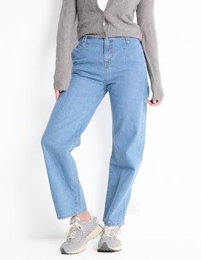 Jeans Straight Mossimo Corte Media Cintura Para Mujer