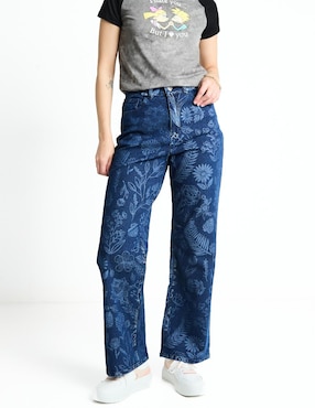 Jeans Relaxed Wide Leg Mossimo Corte Cintura Para Mujer