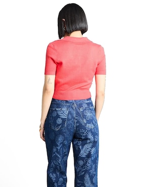 Blusa manga corta para mujer