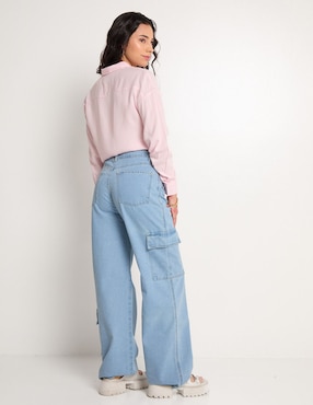 Jeans relaxed amplio Mossimo corte cintura para mujer