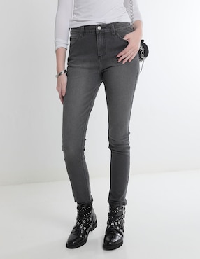 Jeans Slim Mossimo Corte Cintura Para Mujer