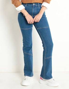 Jeans Campana Mossimo Corte Cintura Para Mujer