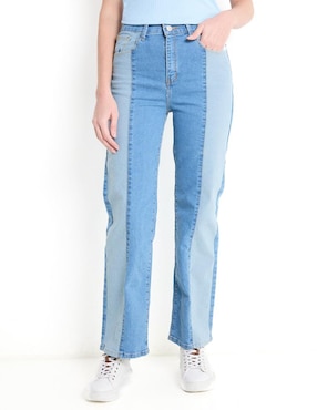 Jeans Wide Leg Mossimo Corte Cintura Alta Para Mujer