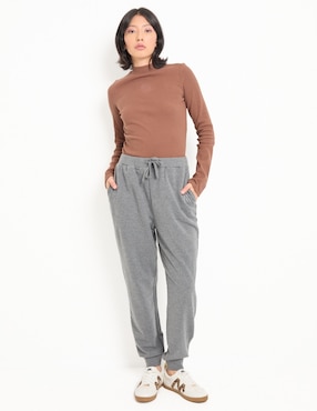 Pants straight Mossimo con agujeta para mujer