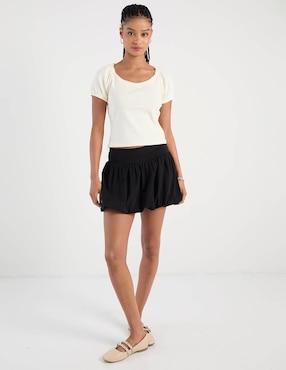 Playera manga corta Mossimo cuello redondo para mujer