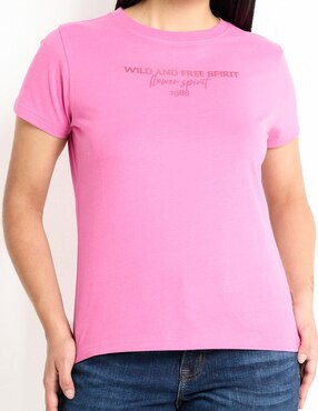 Playera manga corta Mossimo cuello redondo para mujer