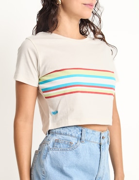 Playera manga corta Mossimo cuello redondo para mujer