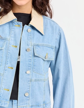 Chamarra denim Mossimo de algodón para mujer