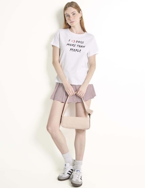 Playera manga corta Mossimo cuello redondo para mujer