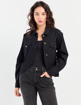 Chamarra denim Mossimo de algodón para mujer