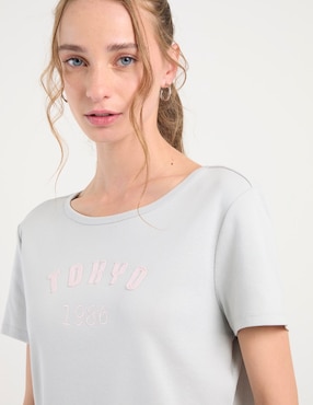 Playera manga corta Mossimo cuello redondo para mujer