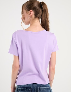 Playera manga corta Mossimo cuello redondo para mujer