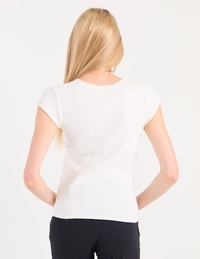 Playera manga corta Mossimo cuello cuadrado para mujer