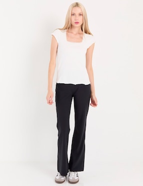 Playera manga corta Mossimo cuello cuadrado para mujer