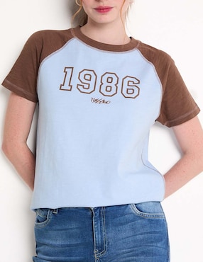 Playera manga corta Mossimo cuello redondo para mujer