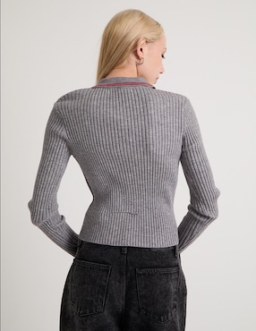 Suéter Mossimo cuello camisero para mujer