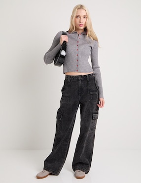 Suéter Mossimo cuello camisero para mujer
