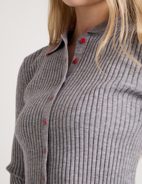Suéter Mossimo cuello camisero para mujer