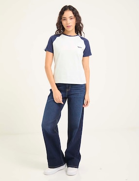 Playera manga corta Mossimo cuello redondo para mujer
