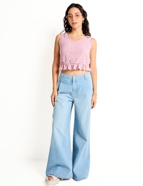 Jeans wide leg Mossimo para mujer
