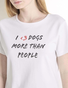 Playera manga corta Mossimo cuello redondo para mujer