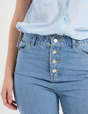 Jeans relaxed mom cintura media Mossimo para mujer