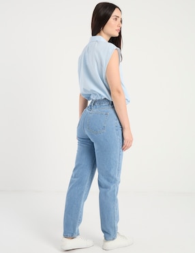 Jeans relaxed mom cintura media Mossimo para mujer