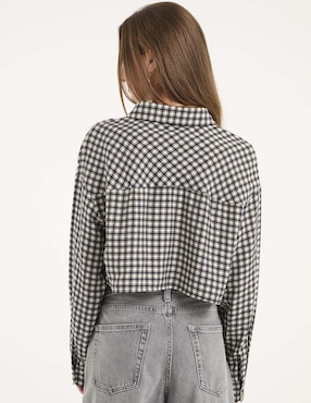 Blusa camisera Mossimo manga larga para mujer