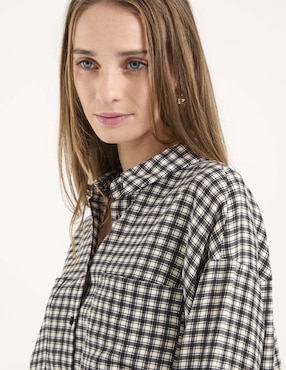 Blusa camisera Mossimo manga larga para mujer