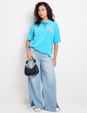 Jeans relaxed wide leg Mossimo para mujer
