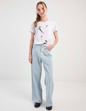 Jeans relaxed campana Mossimo para mujer