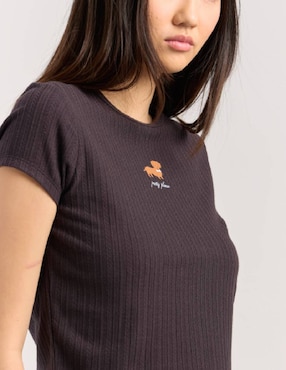 Playera Mossimo cuello ojal para mujer