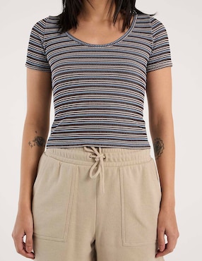Playera manga corta Mossimo cuello redondo para mujer