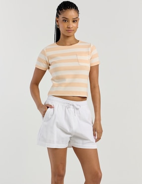 Playera manga corta Mossimo cuello redondo para mujer